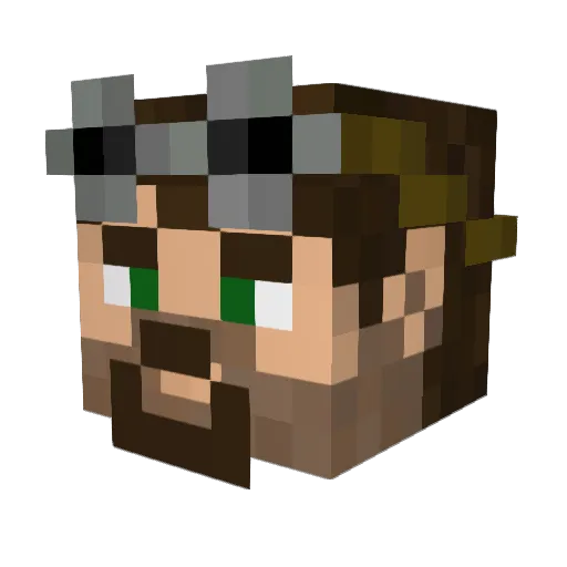 Kalgarth85 Minecraft avatar head, 3D render