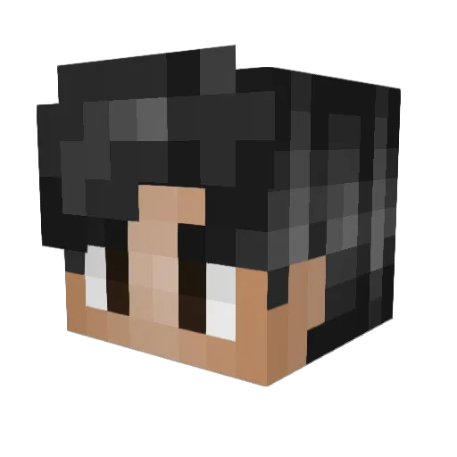 Kalgaun Minecraft avatar head, 3D render