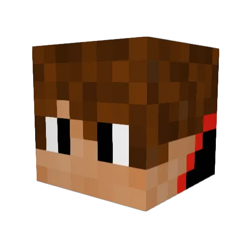 KaliGaming Minecraft avatar head, 3D render