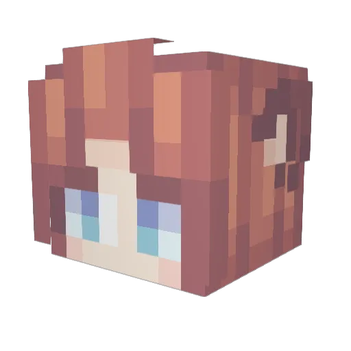 Kalibo Minecraft avatar head, 3D render