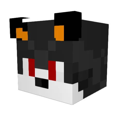 Kalibuttersome Minecraft avatar head, 3D render