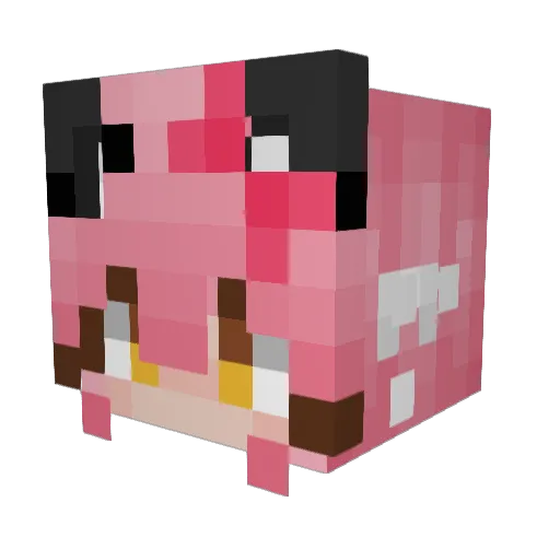Kalic05 Minecraft avatar head, 3D render
