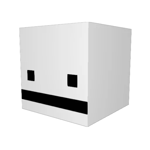 Kalicia Minecraft avatar head, 3D render