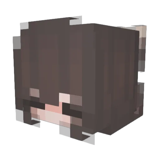 Kalidaah Minecraft avatar head, 3D render