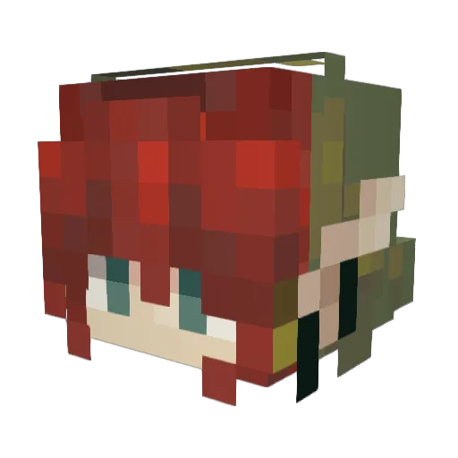 Kalidreams1 Minecraft avatar head, 3D render