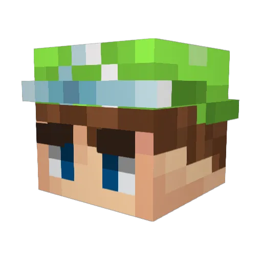 Kalifax Minecraft avatar head, 3D render