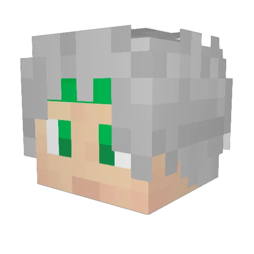 Kaliflo Minecraft avatar head, 3D render