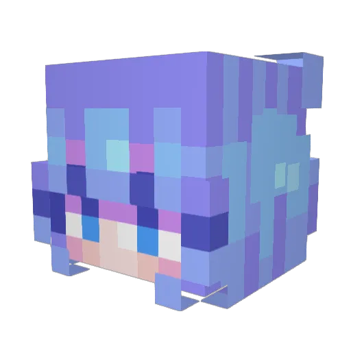 Kalii1989 Minecraft avatar head, 3D render