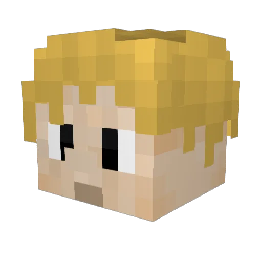 Kalikoba40 Minecraft avatar head, 3D render