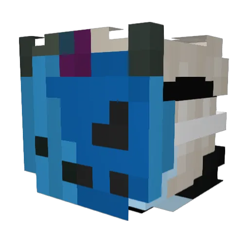 KalilGG Minecraft avatar head, 3D render