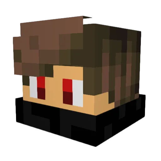 Kalindegamer Minecraft avatar head, 3D render