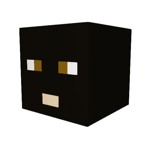 Kalinkasora Minecraft avatar head, 3D render