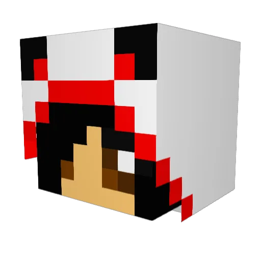 Kalipso223 Minecraft avatar head, 3D render