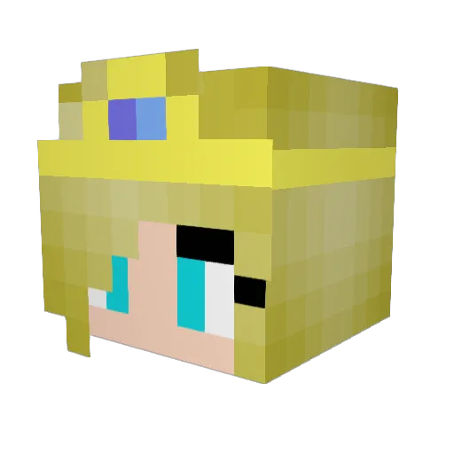 Kalistery Minecraft avatar head, 3D render