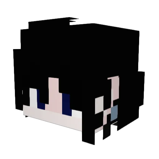KalistoSama Minecraft avatar head, 3D render