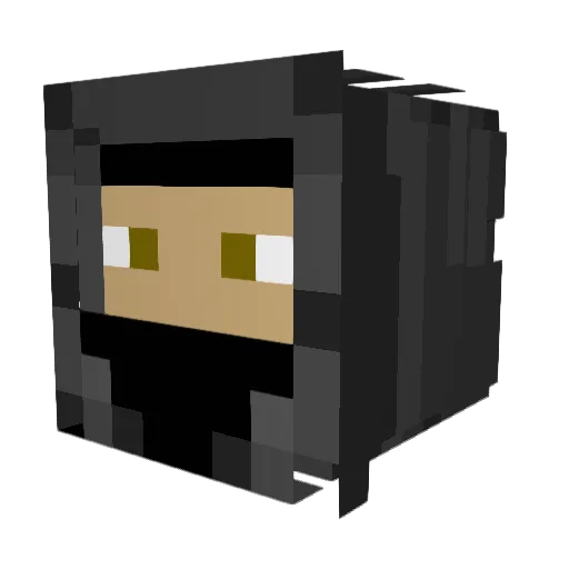 Kaljug Minecraft avatar head, 3D render