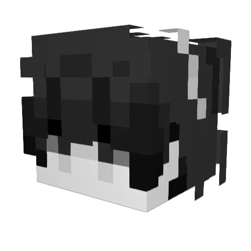 Kalk00 Minecraft avatar head, 3D render