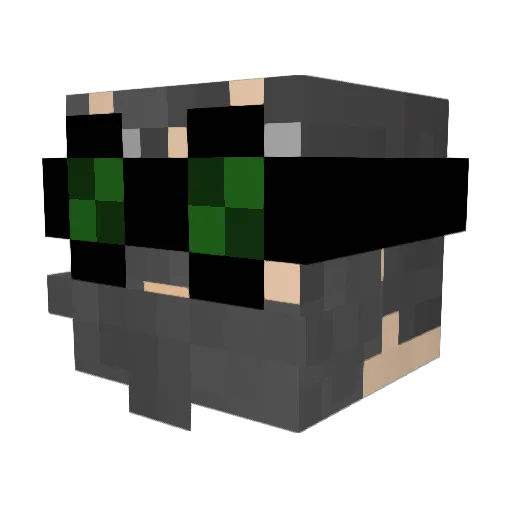Kalkhanx Minecraft avatar head, 3D render