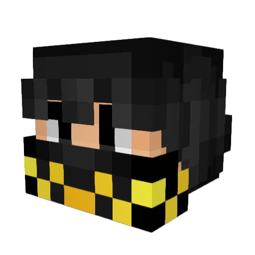 Kalkoenoeoe Minecraft avatar head, 3D render