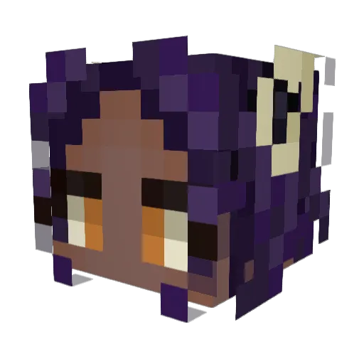 Kalkograf Minecraft avatar head, 3D render