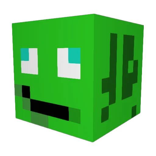 Kalkongubbe Minecraft avatar head, 3D render