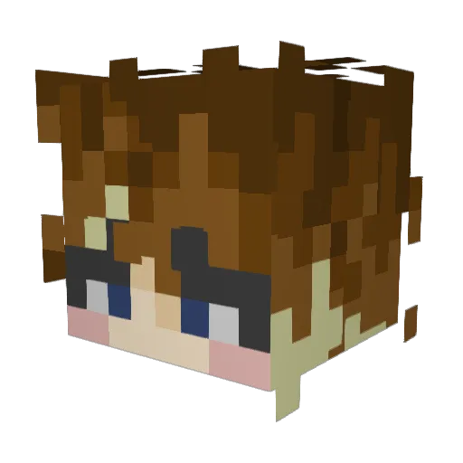 KalleCobra Minecraft avatar head, 3D render