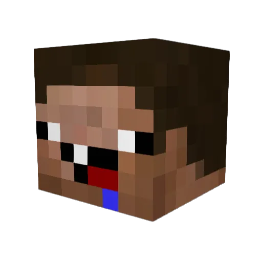 KalleE39 Minecraft avatar head, 3D render