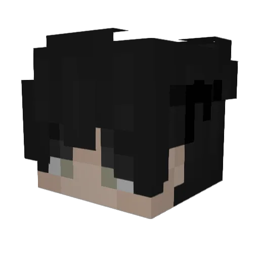 KalleHei Minecraft avatar head, 3D render