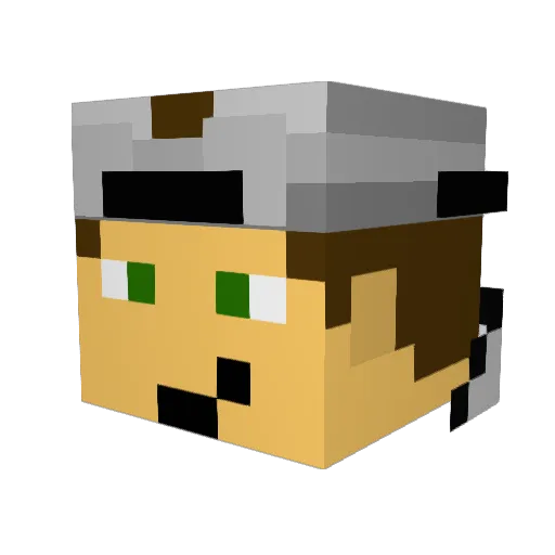 KalleLP Minecraft avatar head, 3D render