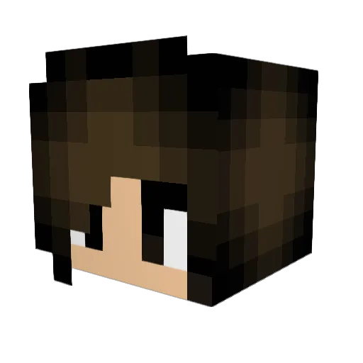 Kallers Minecraft avatar head, 3D render