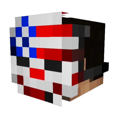 Kalliti Minecraft avatar head, 3D render