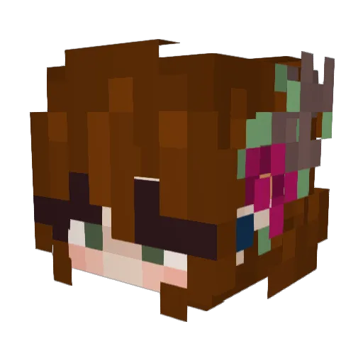 Kallo210 Minecraft avatar head, 3D render