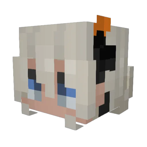 Kalm0305 Minecraft avatar head, 3D render