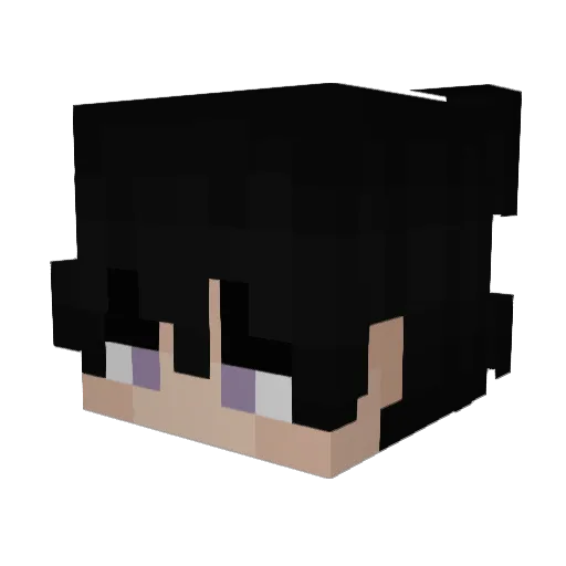 Kalm4 Minecraft avatar head, 3D render