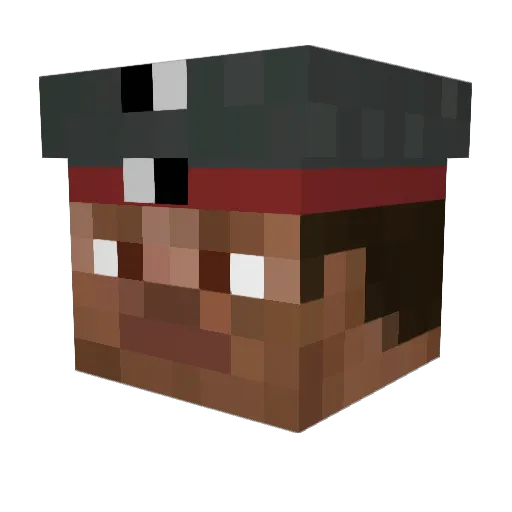 Kalob19 Minecraft avatar head, 3D render
