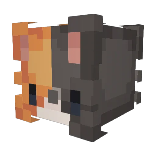 KalonKal Minecraft avatar head, 3D render