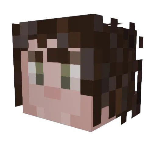 Kalos96 Minecraft avatar head, 3D render