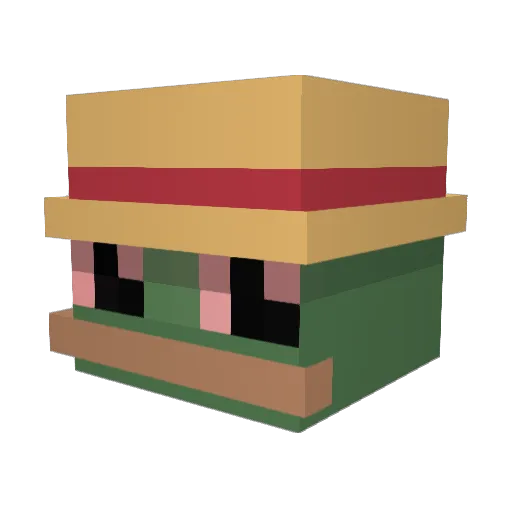 KalowskY Minecraft avatar head, 3D render