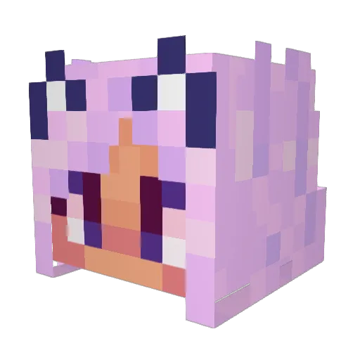 Kalpanakween Minecraft avatar head, 3D render