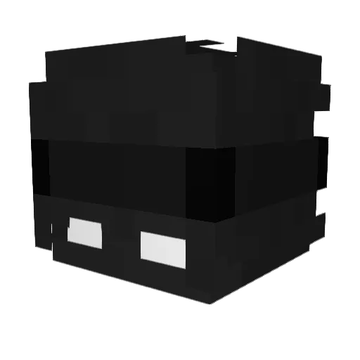 Kalrok Minecraft avatar head, 3D render