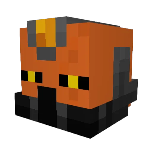 Kalrydyian Minecraft avatar head, 3D render