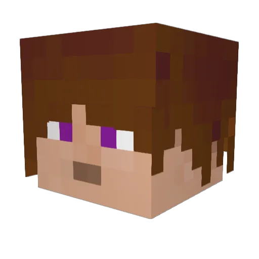 Kalslice Minecraft avatar head, 3D render