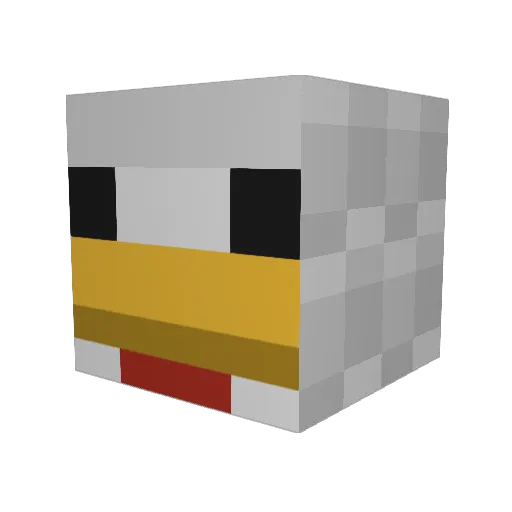 Kalta0 Minecraft avatar head, 3D render