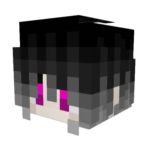 Kaltania Minecraft avatar head, 3D render