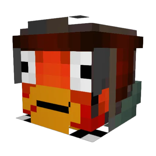 KalterCay Minecraft avatar head, 3D render