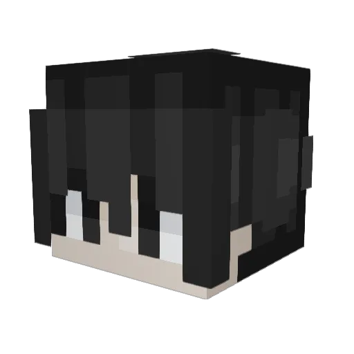 Kalthael Minecraft avatar head, 3D render