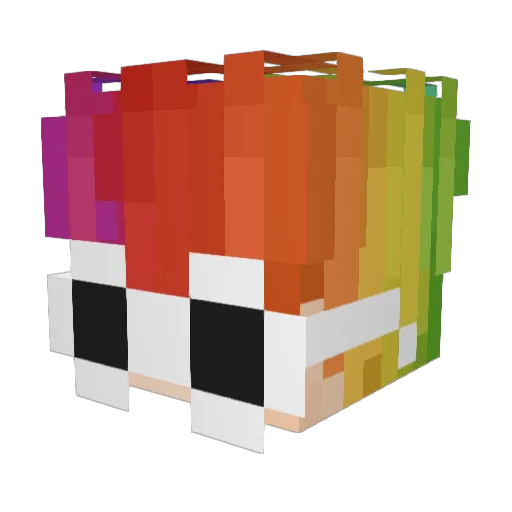 Kalu_mero Minecraft avatar head, 3D render