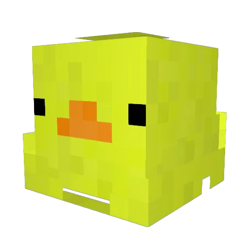 Kalvenes Minecraft avatar head, 3D render