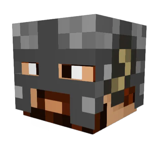 KalvinGuilford Minecraft avatar head, 3D render