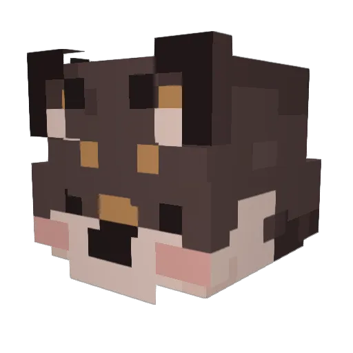 Kalyssto Minecraft avatar head, 3D render